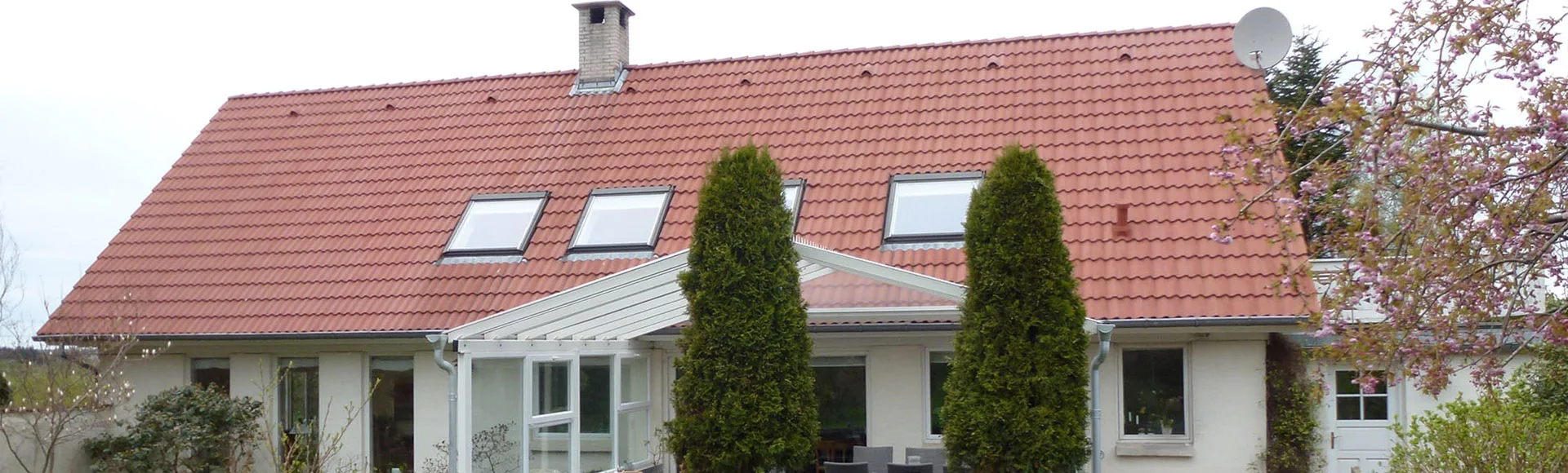 Hus med terrasse